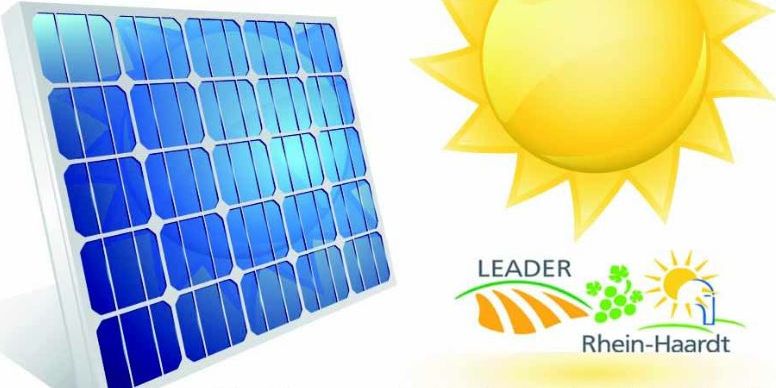 Photovoltaik-Anlage und Sonne